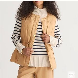 J.Crew Cinched-waist puffer vest with PrimaLoft®Size XL